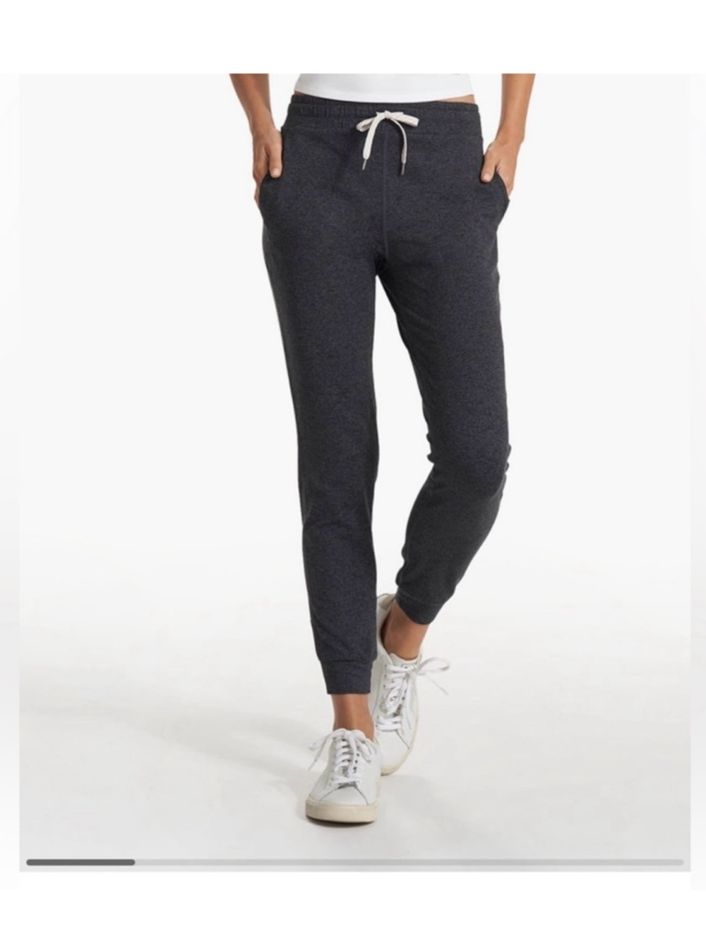 Vuori Dark Charcoal Jogger Pants with Drawstring
